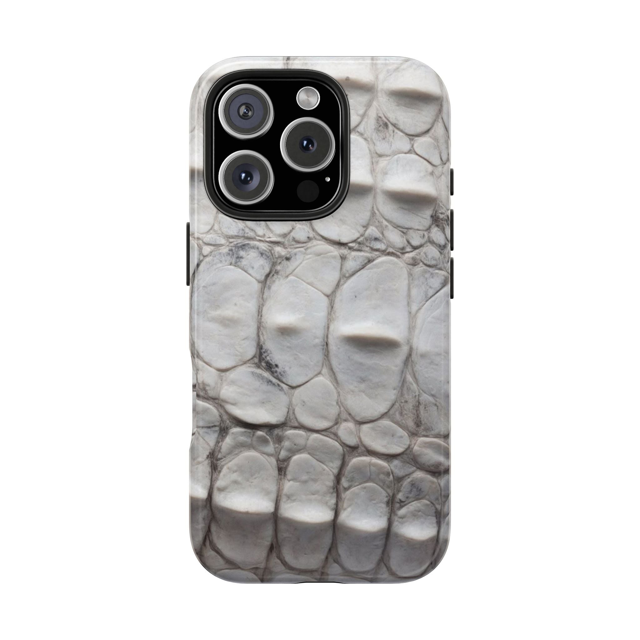 WHITE CROCODILE PHONE CASE