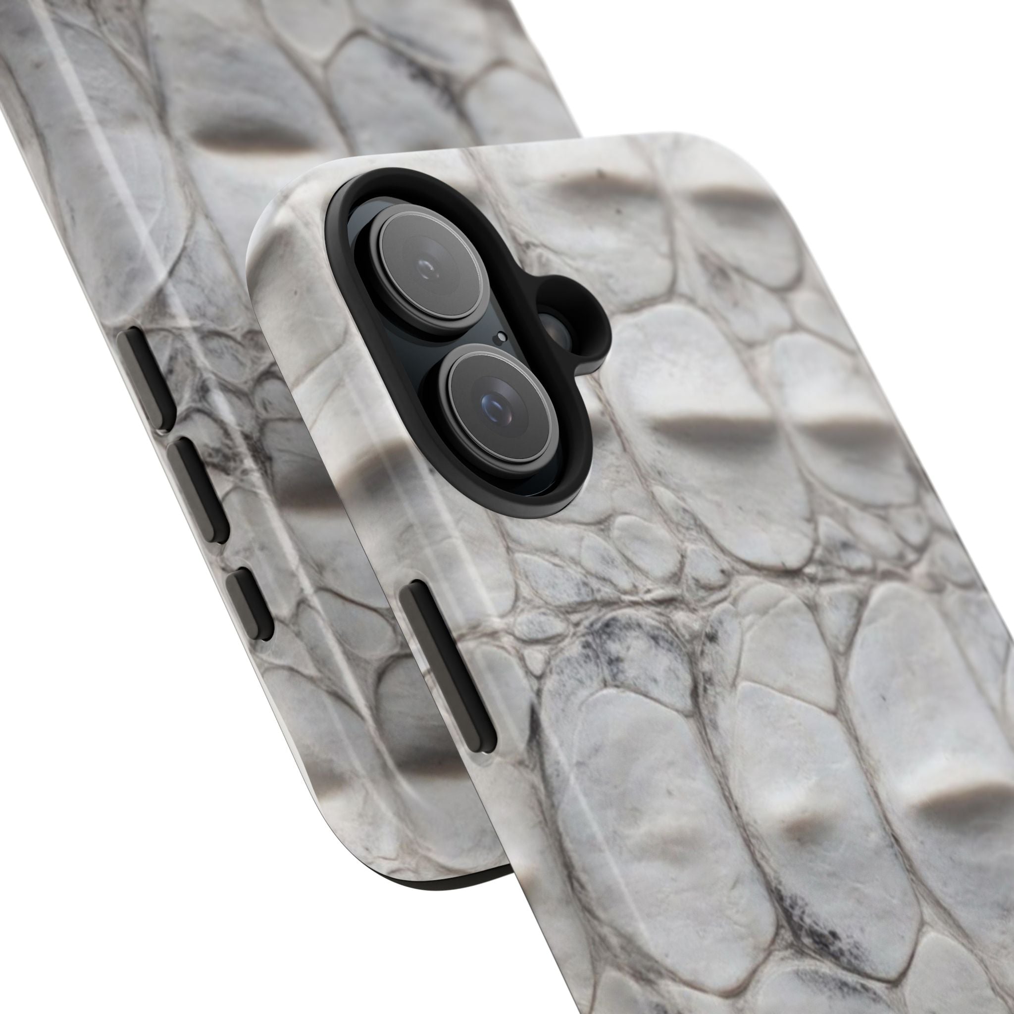 WHITE CROCODILE PHONE CASE