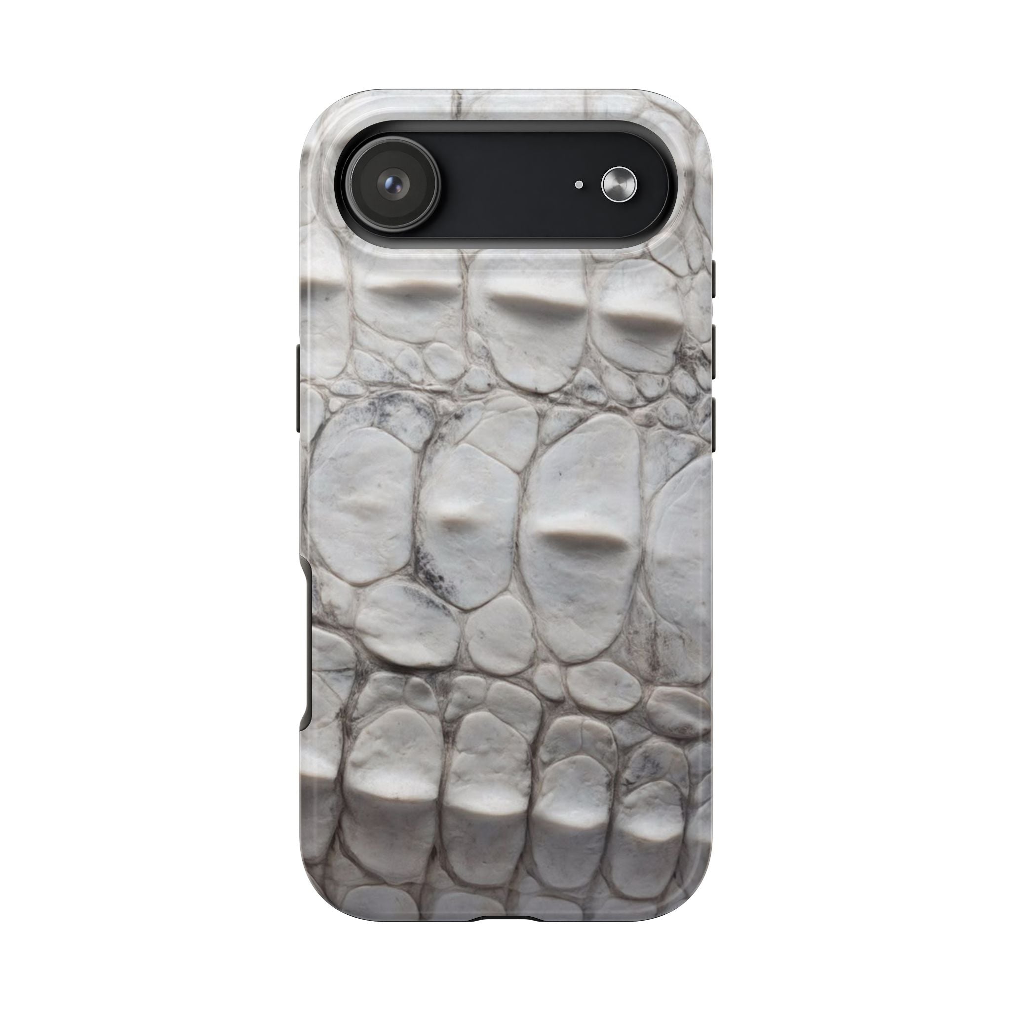 WHITE CROCODILE PHONE CASE