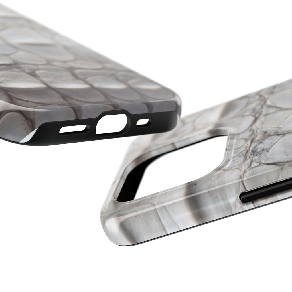 WHITE CROCODILE PHONE CASE