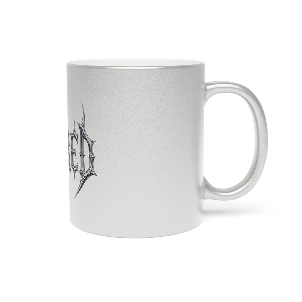 CHROME METALLIC LOGO MUG