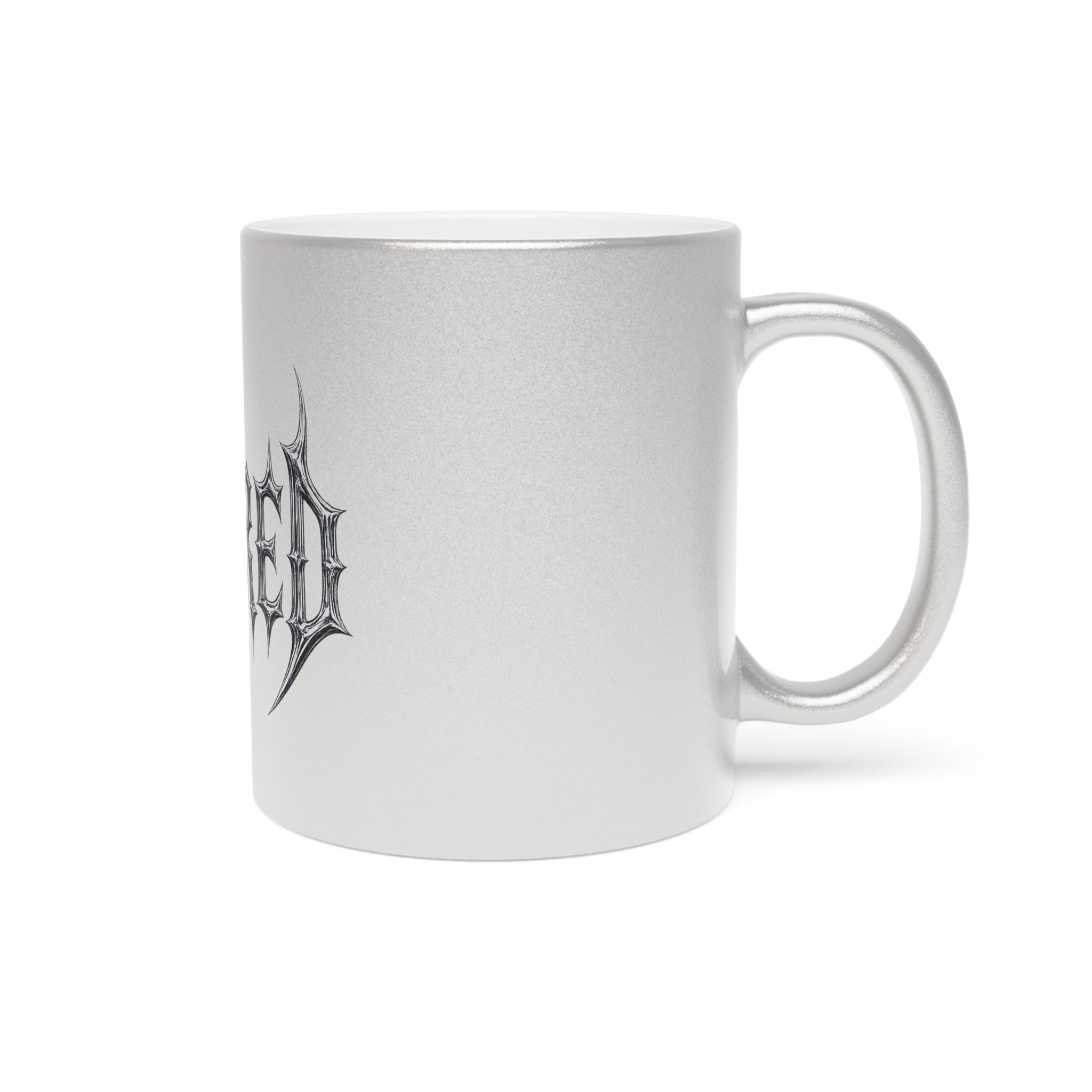 CHROME METALLIC LOGO MUG