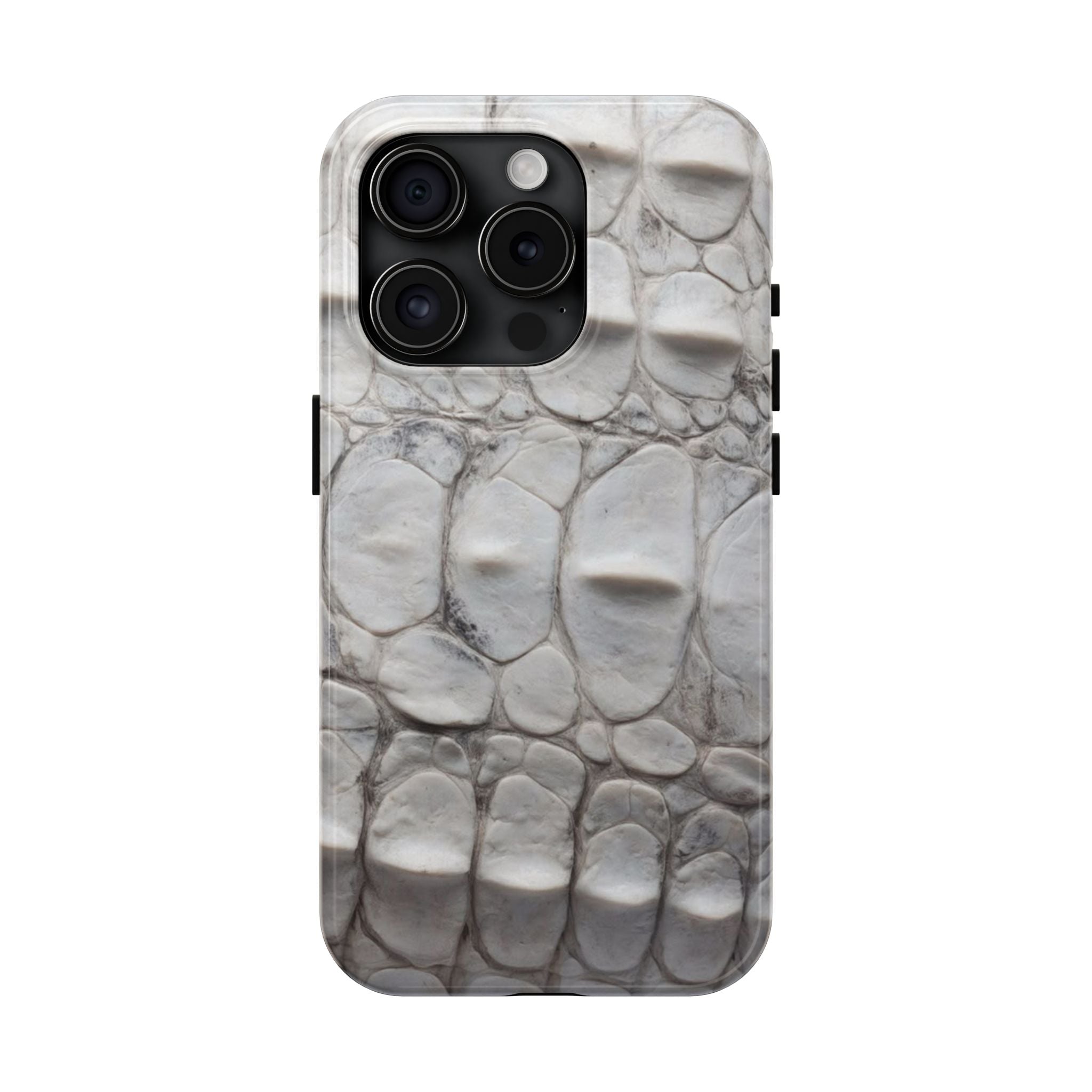 WHITE CROCODILE PHONE CASE