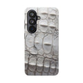 WHITE CROCODILE PHONE CASE