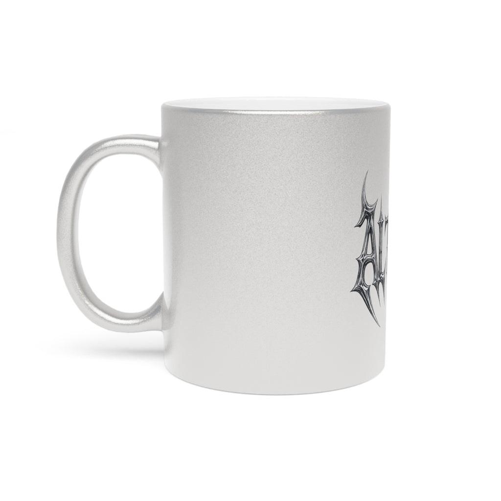 CHROME METALLIC LOGO MUG