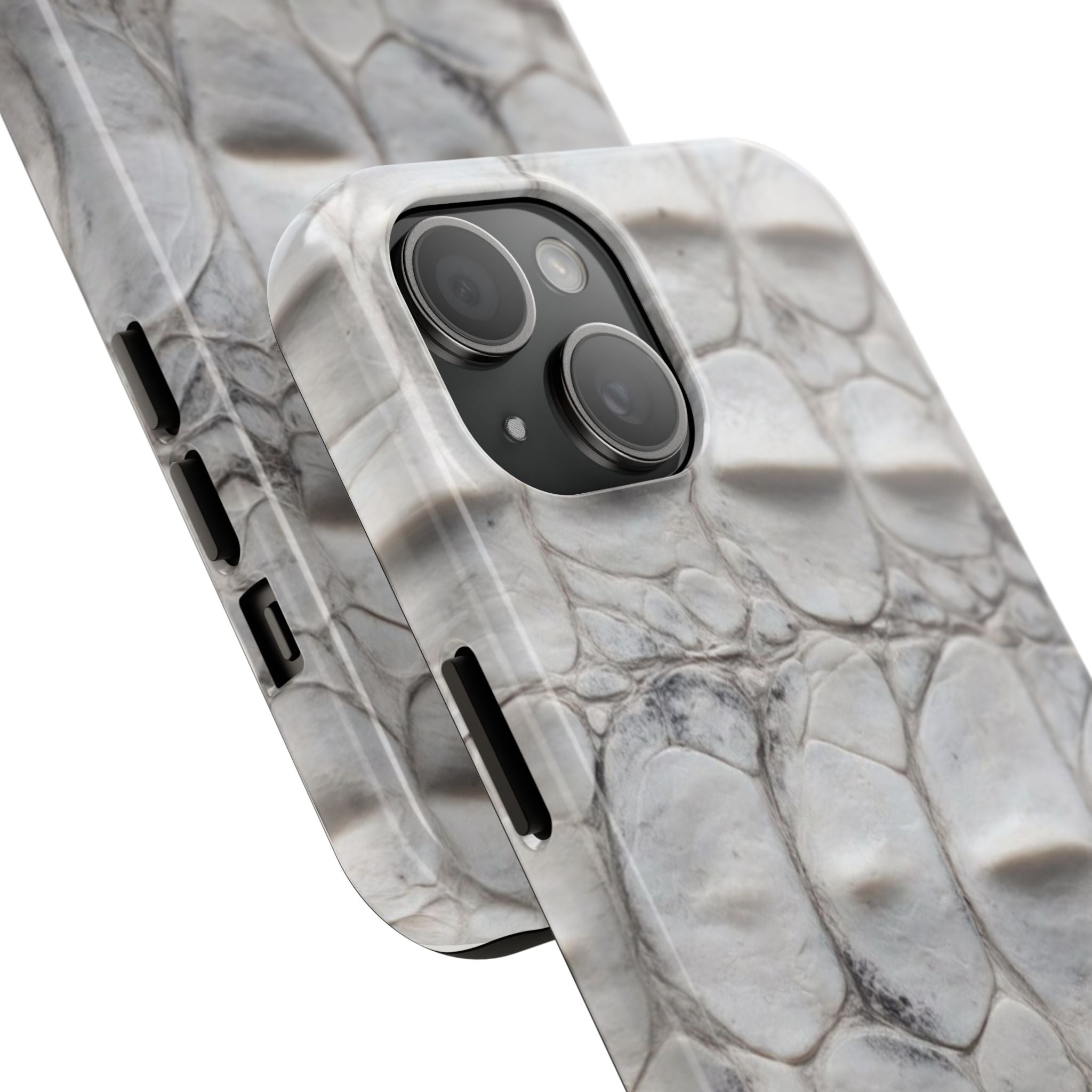 WHITE CROCODILE PHONE CASE