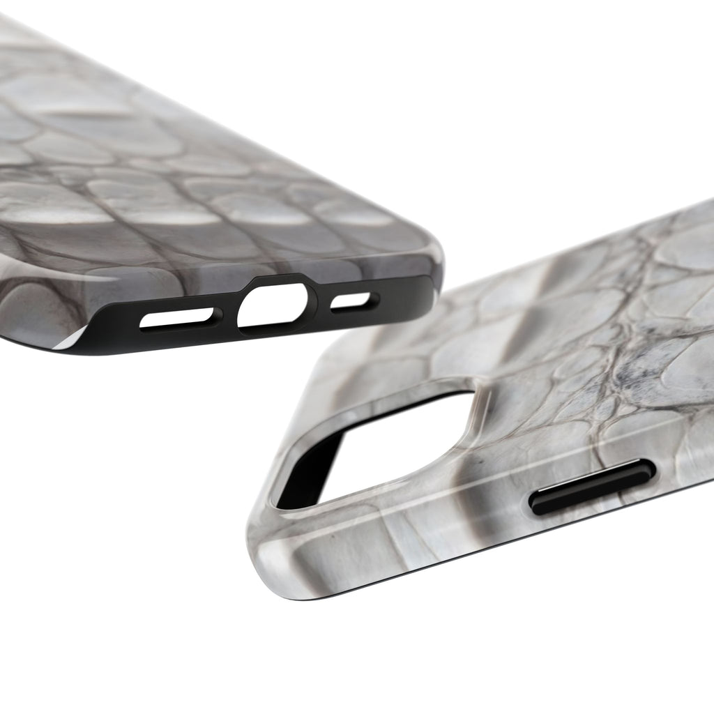 WHITE CROCODILE PHONE CASE