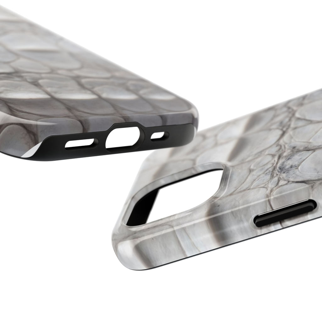WHITE CROCODILE PHONE CASE