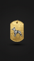 Metallic Logo Keychain Accessory