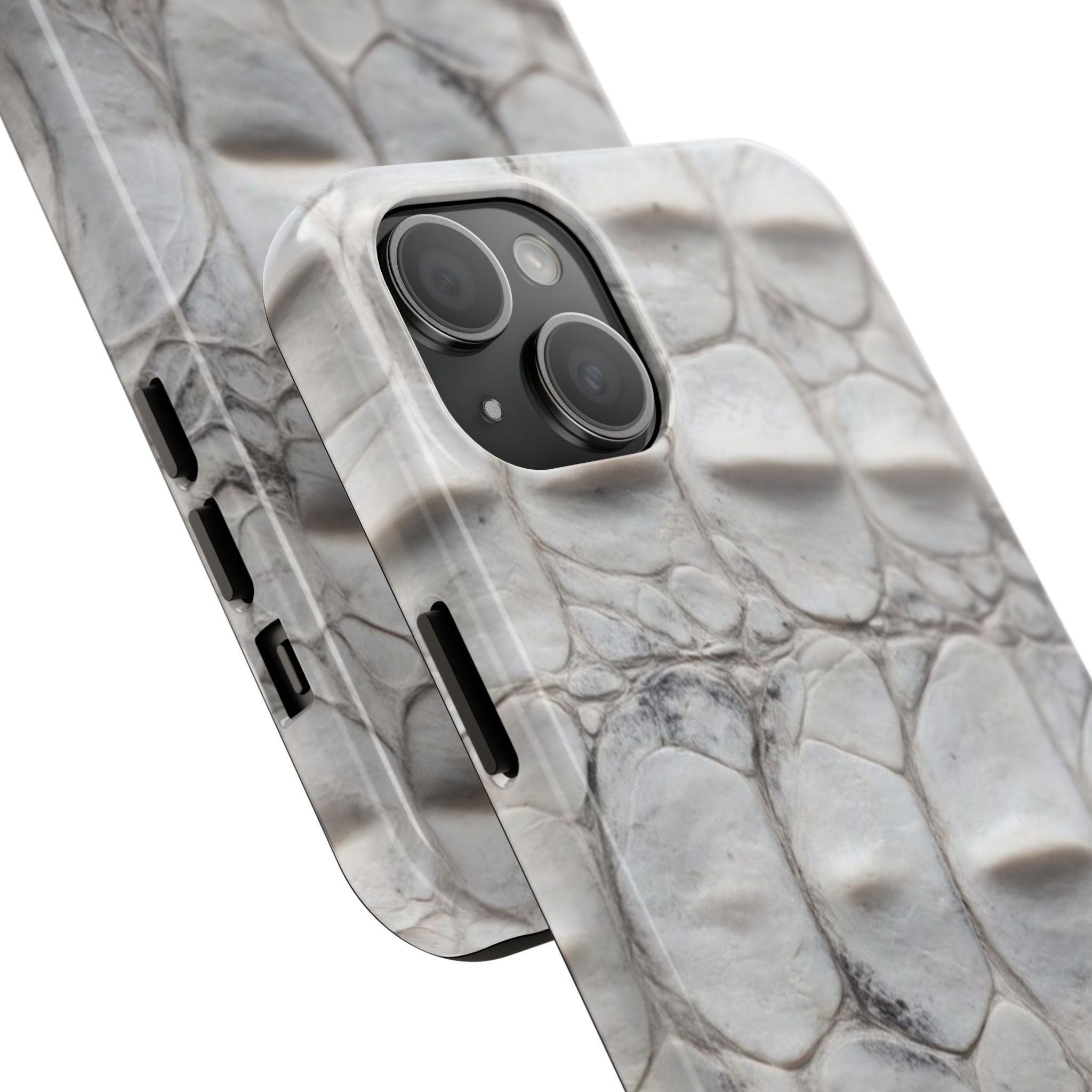 WHITE CROCODILE PHONE CASE